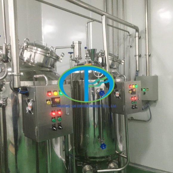 Bồn nấu công nghiệp có áp bằng inox 304 3 lớp